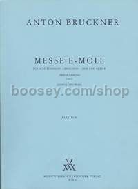Mass in E minor (1882) - choir and wind ensemble (full score)