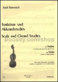 Tonleiter- und Akkordstudien Heft 2 - violin