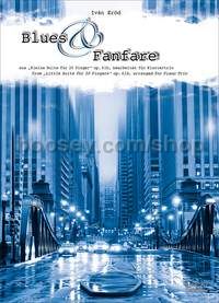 Blues und Fanfare op. 61b - piano, violin, cello (score and parts)