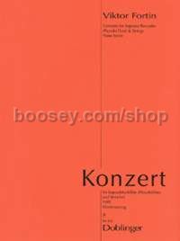 Konzert - descant recorder and piano