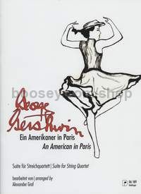 An American in Paris - 2 violins, viola and cello (score and parts)