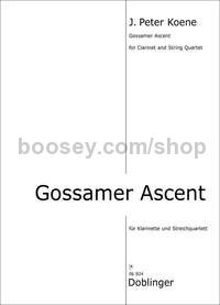 Gossamer Ascent - clarinet, 2 violins, viola and cello (score and parts)