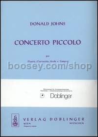Concerto piccolo - flute, clarinet, string orchestra and timpani (set of parts)