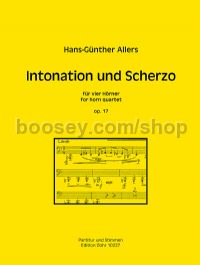 Intonation and Scherzo op. 17 for 4 horns (score & parts)