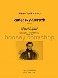 Radetzky March op. 228 - percussion quartet (score & parts)