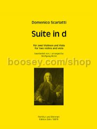 Suite in D minor for 2 violins & viola (score & parts)