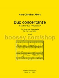 Duo concertante op. 93 for horn & cello (score & parts)