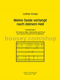 Meine Seele verlangt nach deinem Heil for soprano, oboe, cello & organ (score & parts)