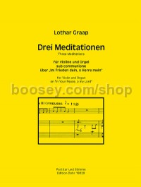 Three Meditations (Violin & Organ)