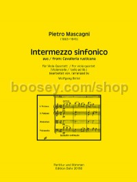 Intermezzo sinfonico (4 Violas - Score & Parts)