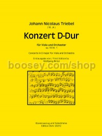 Concerto D major Op.55 No.1 (Viola & Orchestra - Piano Score & Part)