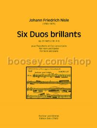 Six Duos brillants op. 51, Vol. 2 - horn & piano