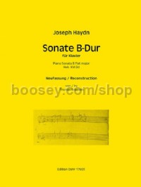 Piano Sonata B flat major Hob.XVI:2d