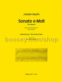 Piano Sonata E minor Hob.XVI:2e