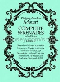 Complete Serenades in Full Score, Series II