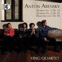 String Quartets Nos. 1 & 2 & Piano Quintet (Sono Luminus Audio CD)