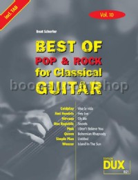 Best Of Pop & Rock 10 for Classical Guitar (Guitar)
