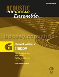 Happy (4 Guitars) (Score & Parts)