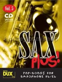 Sax Plus! Vol. 5 (Alto- or Tenor Saxophone) (Book & CD)