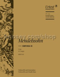 Sinfonia IX in C major - cello/double bass part