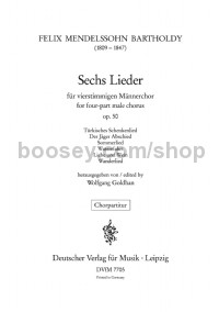 6 Lieder, Op. 50 - male choir