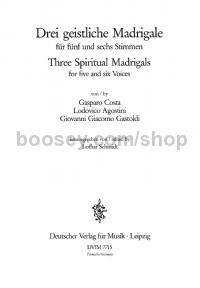 3 Spiritual Madrigals - mixed choir