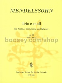 Piano Trio Op. 66 Piano, Violin , Vcl Score & Parts