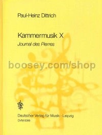 Kammermusik X (1990) - flute, bass clarinet & piano