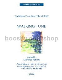 Walking Tune Swedish Folk Tune for solo instrument, 2 violins, viola, cello, double bass (score & pa
