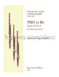 Trio Op.17 No.1 for 3 bassoons