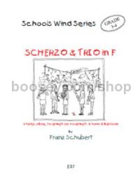Scherzo & Trio in F for 2 flutes, oboe, 3 clarinets, bassoon (horn)