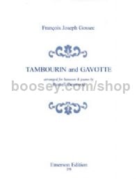 Tambourin & Gavotte for bassoon & piano