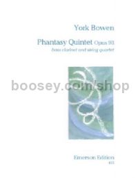Phantasy Quintet for bass clarinet, string quartet