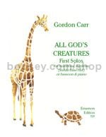 All God's Creatures for trombone & piano