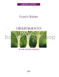 Divertimento for flute, clarinet, bassoon