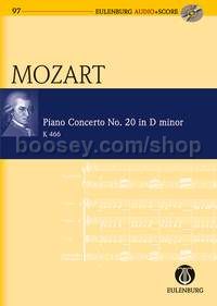 Concerto for Piano No.20 in D Minor K 466 (Piano & Orchestra) (Study Score)