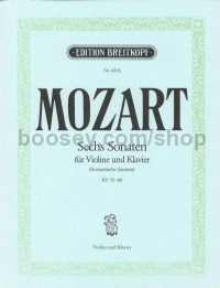 6 Romantische Sonaten KV 55-60 - violin & piano