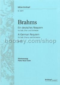 Ein Deutsches Requiem Op. 45 (vocal score)