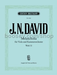 Melancholia Wk 53 - viola, piano