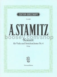 Viola Concerto No. 4 in D major - viola & piano