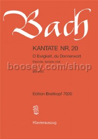 O Ewigkeit, du Donnerwort BWV 20 (vocal score)