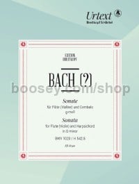 Flute Sonata Gmin BWV1020 Fl/Harpiscord