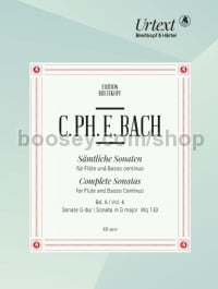 Complete Sonatas Vol. 6 Bd. 6 (Flute & Basso Continuo)