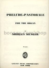 Prelude-Pastorale for organ