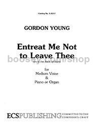 Entreat Me Not to Leave Thee for solo voice