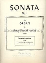 Sonata No. 1 op. 38 for organ