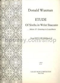 Etude No. 15: Sixths in Wrist Staccato for piano