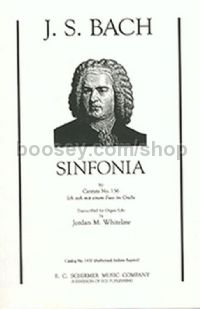 Sinfonia to Cantata 156 for organ