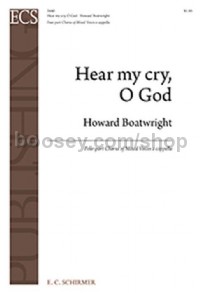 Hear My Cry, O God for SATB choir