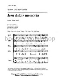 Jesu dulcis memoria - SATB choir